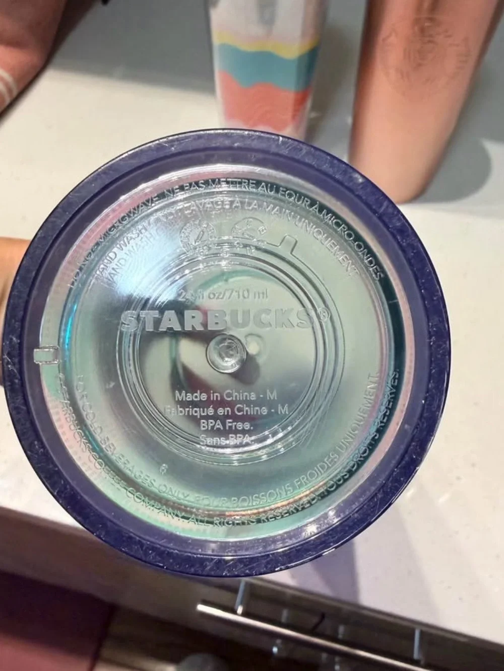 Starbucks Iridescent Rose Gold and Pastel Tumbler Trio